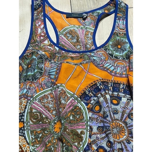 THML women's multi-color summer floral dress. XS - Picture 2 of 5